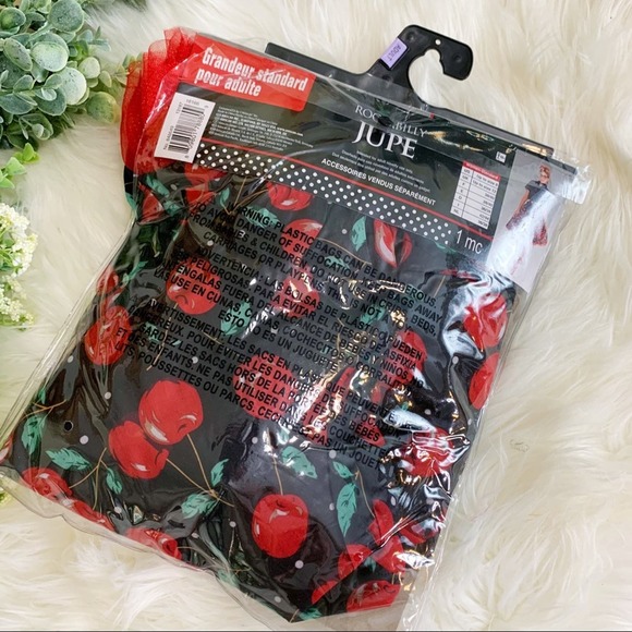 Rockabilly 50’s Cherry Pin-up Skirt - Picture 4 of 10